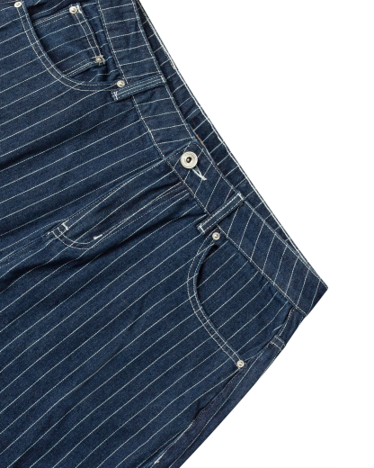 PINSTRIPE WIDE LEG DENIM-Coordom