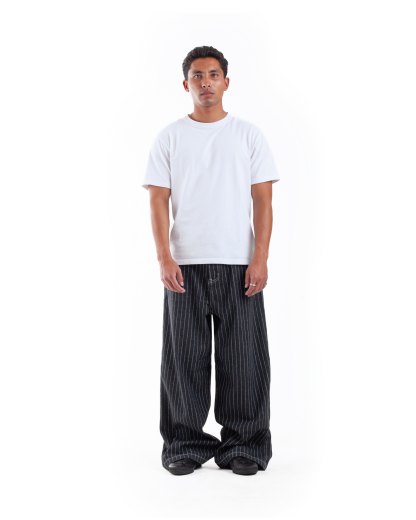 PINSTRIPE WIDE LEG DENIM-Coordom