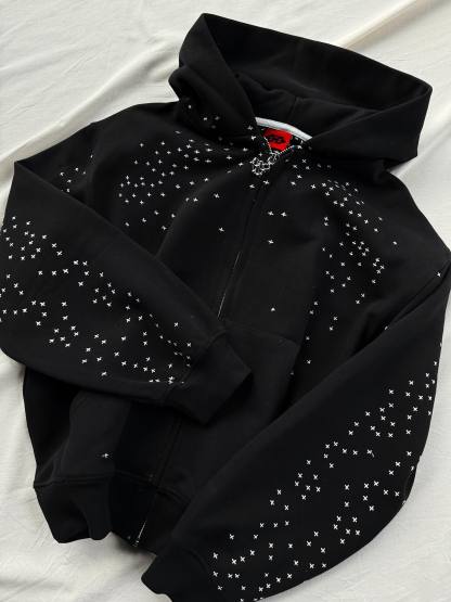 STARDUST ZIP - ULTRA HEAVY|Streetwear Oversized Vintage Casual Wear-Coordom