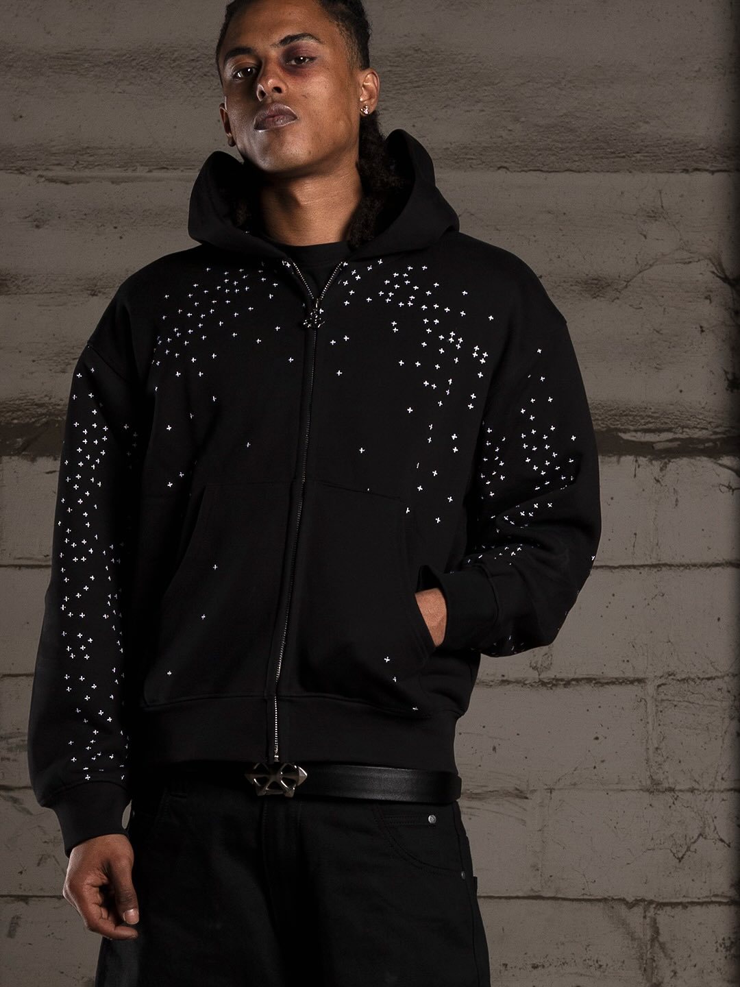 STARDUST ZIP - ULTRA HEAVY|Streetwear Oversized Vintage Casual Wear-Coordom