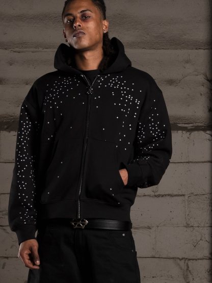 STARDUST ZIP - ULTRA HEAVY|Streetwear Oversized Vintage Casual Wear-Coordom