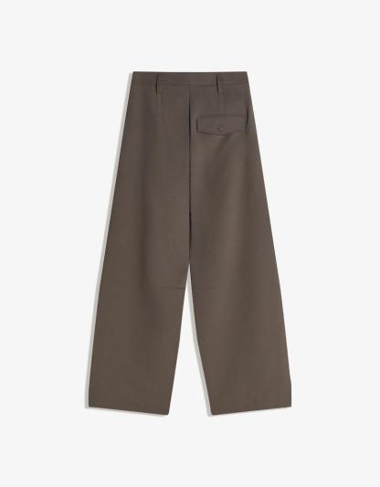 BARREL-SHAPED PLEATED PANTS-Coordom