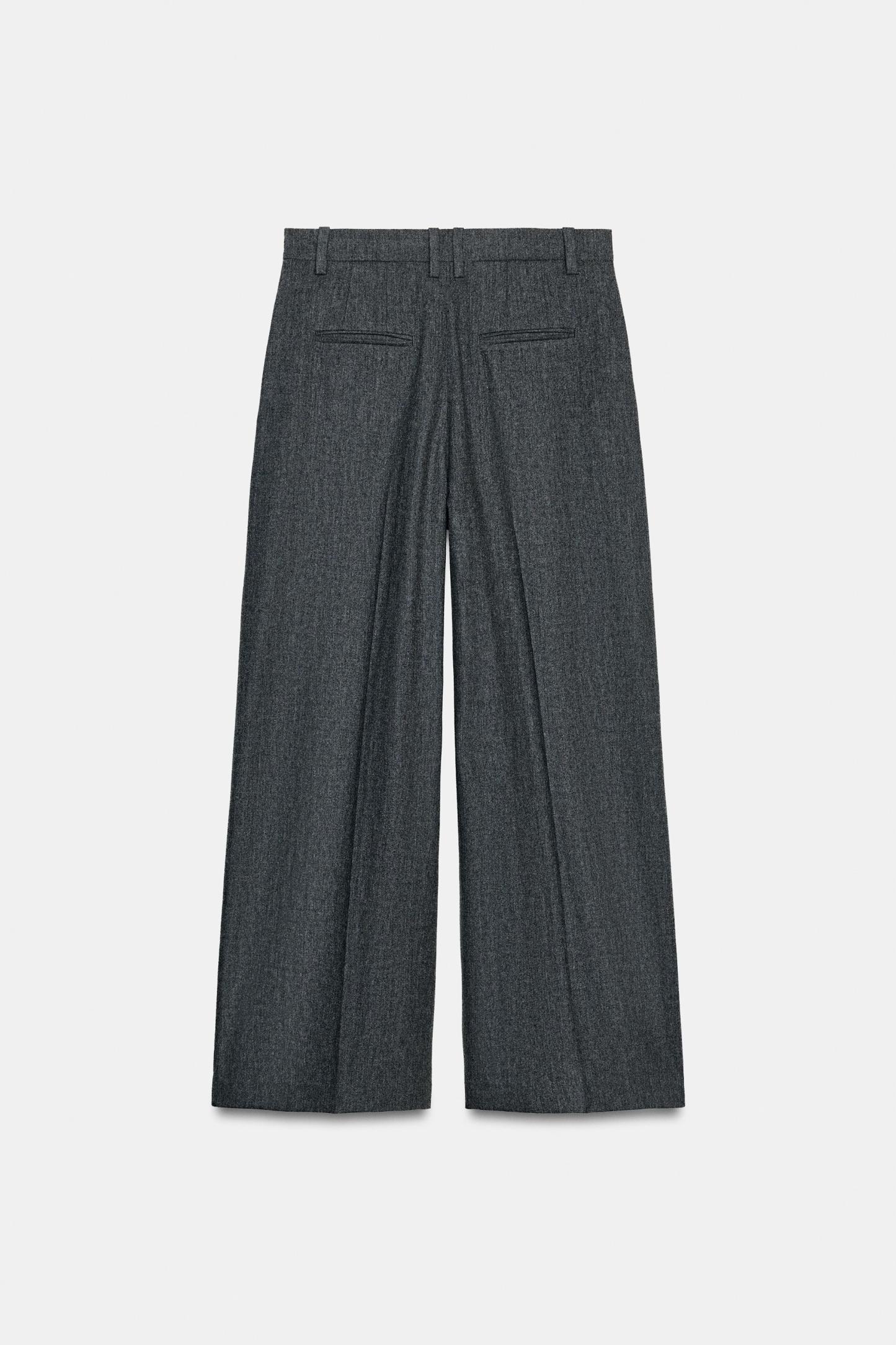 COLLECTION WIDE LEG PLEATED PANTS-Coordom