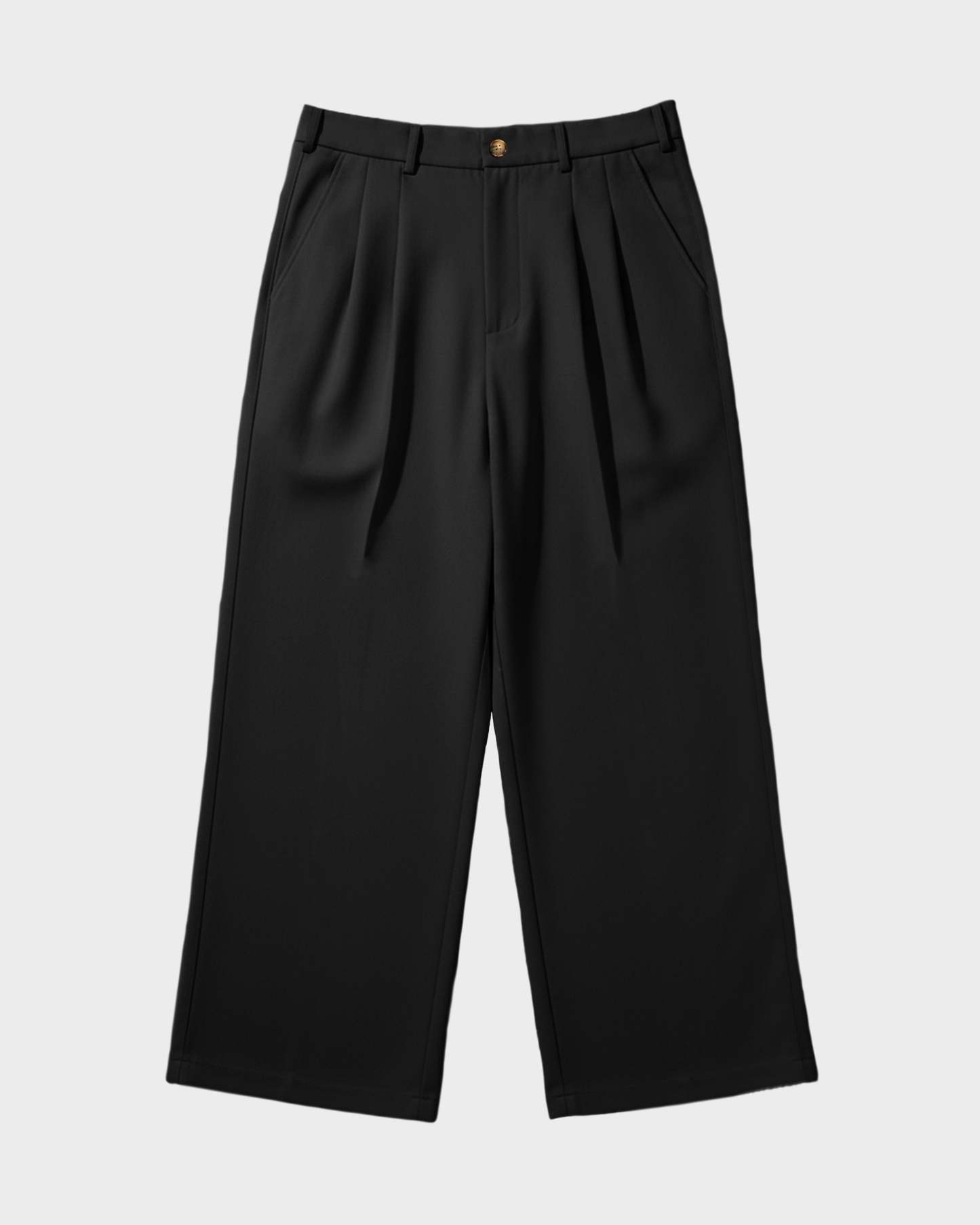 DOUBLE-PLEATED WIDE-LEG TROUSERS-Coordom