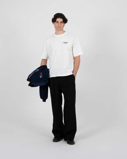 DOUBLE-PLEATED WIDE-LEG TROUSERS-Coordom