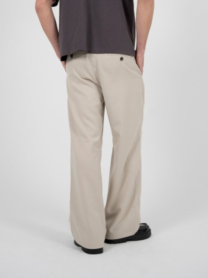 DOUBLE-PLEATED WIDE-LEG TROUSERS-Coordom