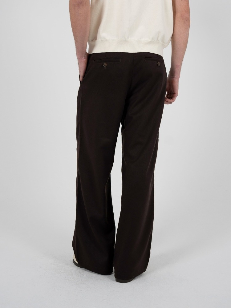 DOUBLE-PLEATED WIDE-LEG TROUSERS-Coordom