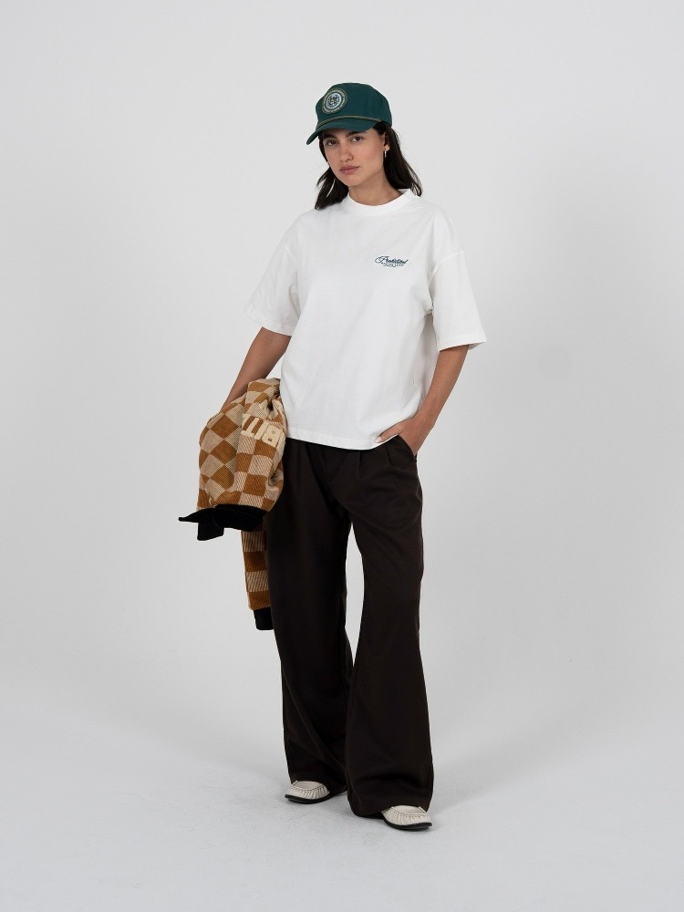 DOUBLE-PLEATED WIDE-LEG TROUSERS-Coordom