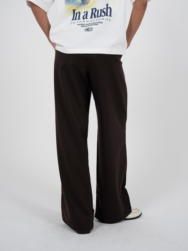 DOUBLE-PLEATED WIDE-LEG TROUSERS-Coordom