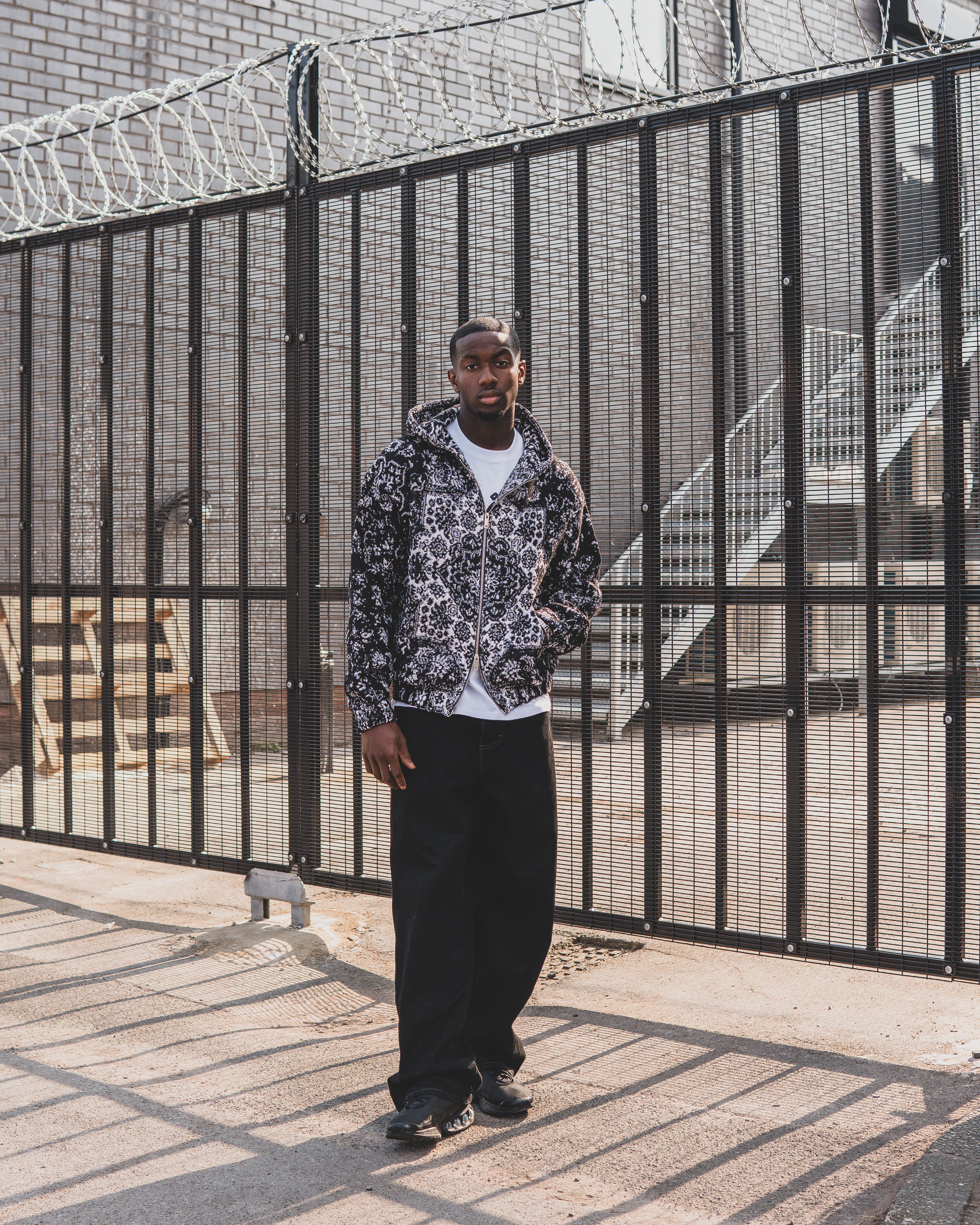 BLAZE Tapestry Zip-Up Hoodie|Streetwear Oversized Vintage Casual Wear-Coordom