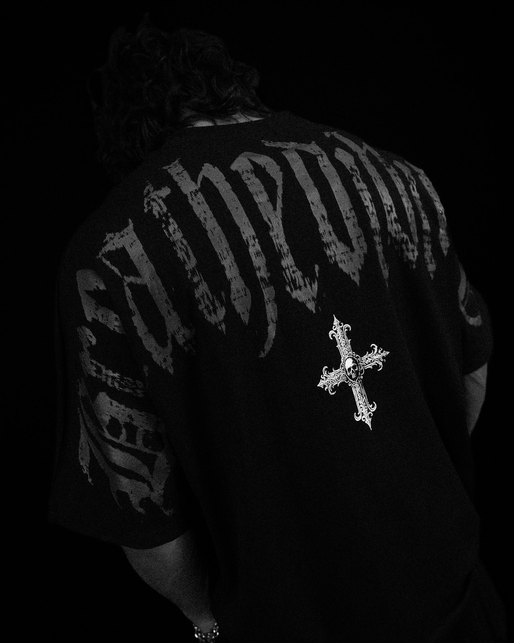 Elegant Oversized Lightweight T-shirt [VOID BLACK]-Coordom