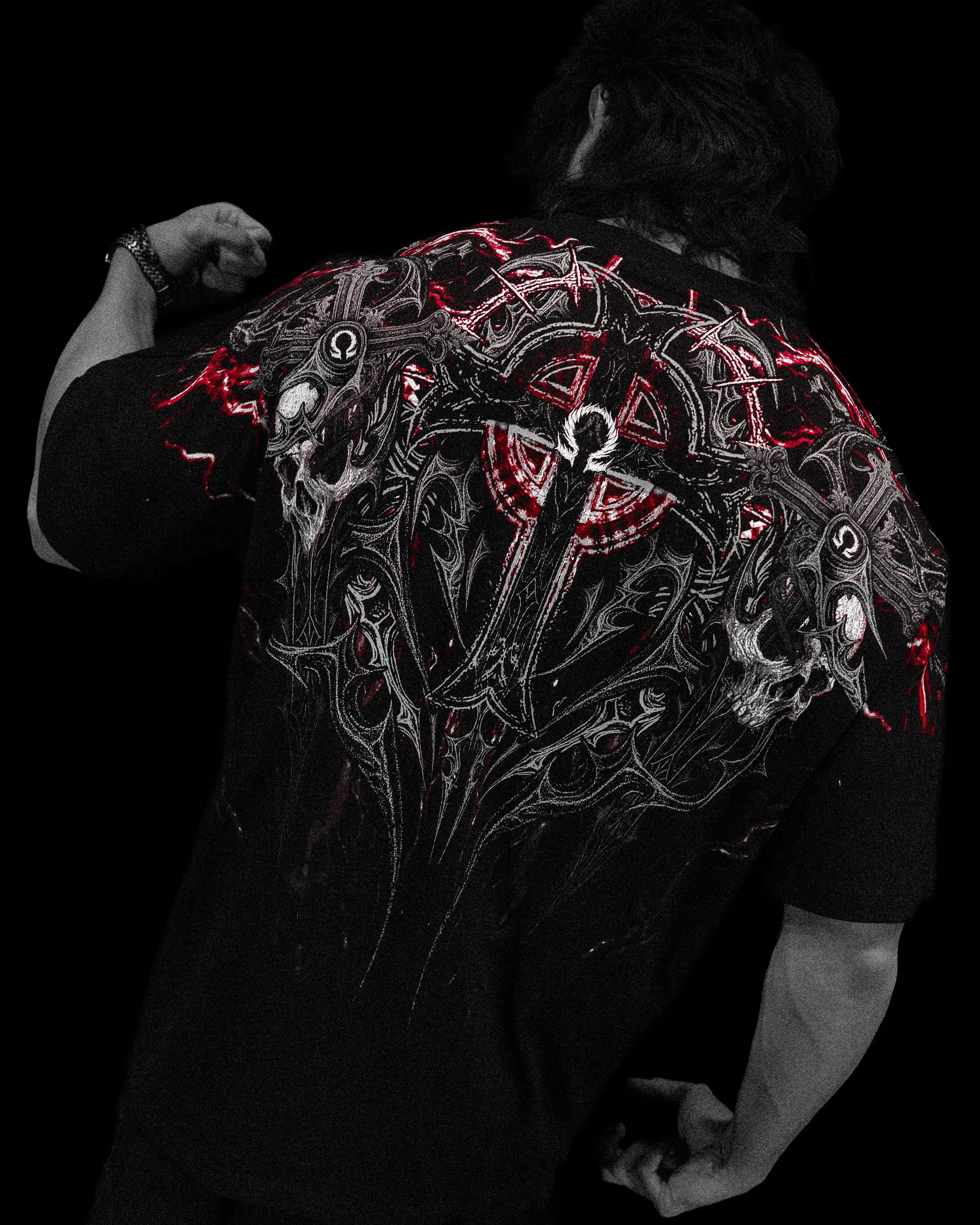 Resurrection Oversized T-shirt [HEAVENLY RED]-Coordom