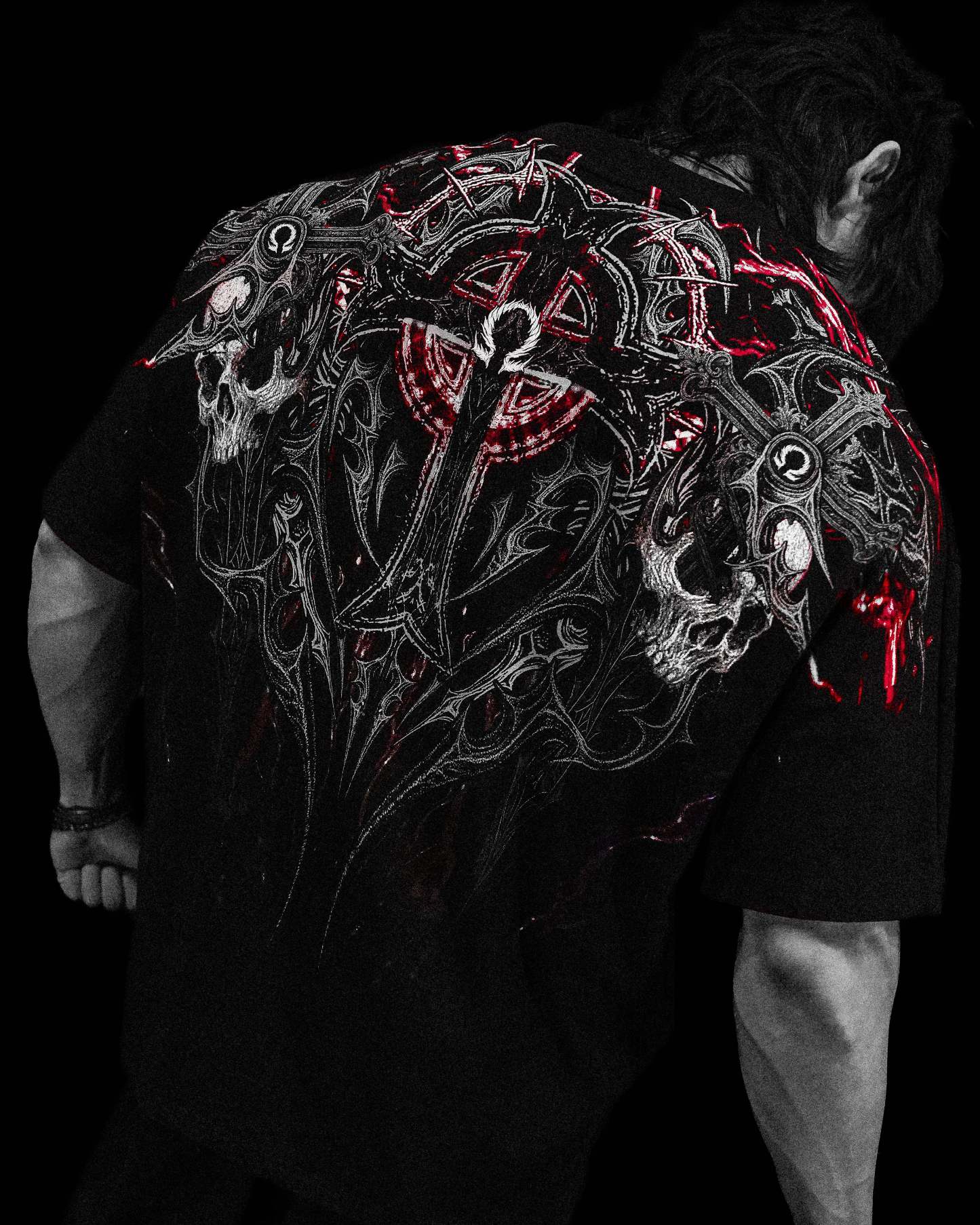 Resurrection Oversized T-shirt [HEAVENLY RED]-Coordom