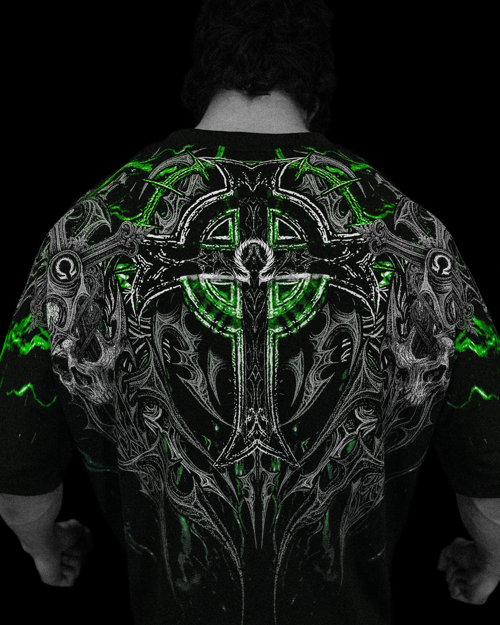 Resurrection Oversized T-shirt [NEON GREEN]-Coordom