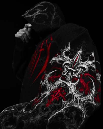 Heavenly Knight Oversized Zip-up Hoodie [NIGHTMARE]-Coordom
