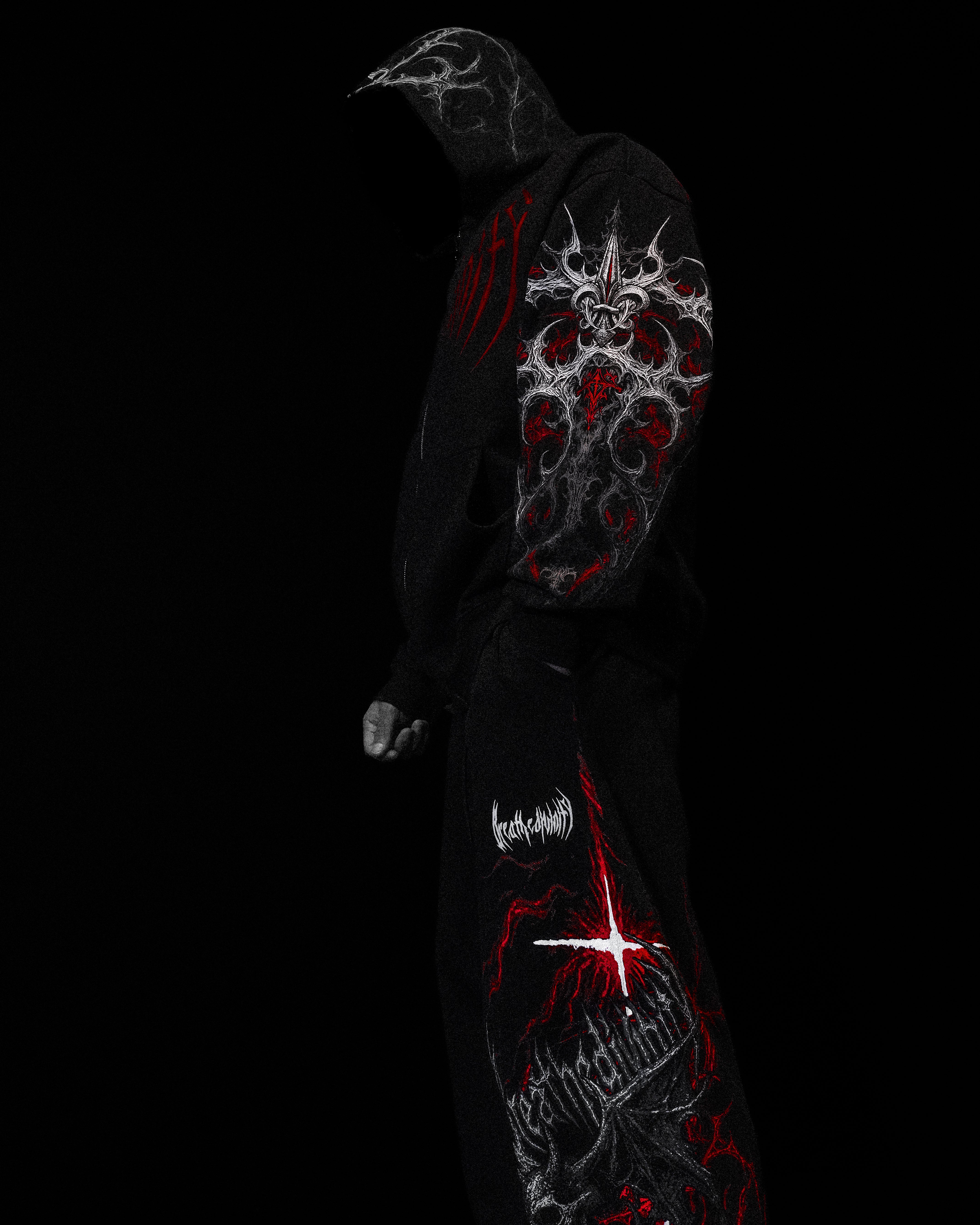 Heavenly Knight Oversized Zip-up Hoodie [NIGHTMARE]-Coordom