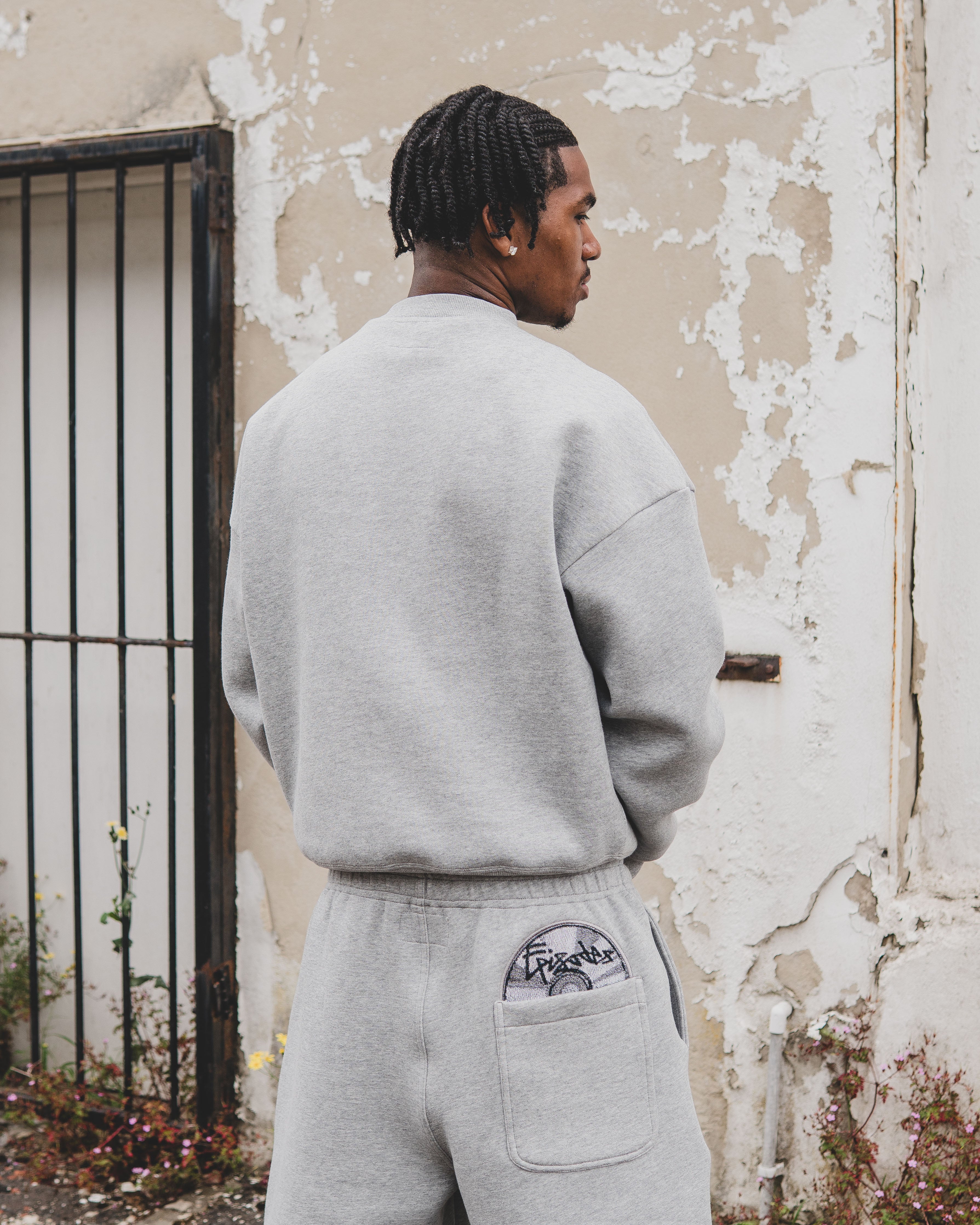 Disc Sweatshirt Grey [630GSM]-Coordom