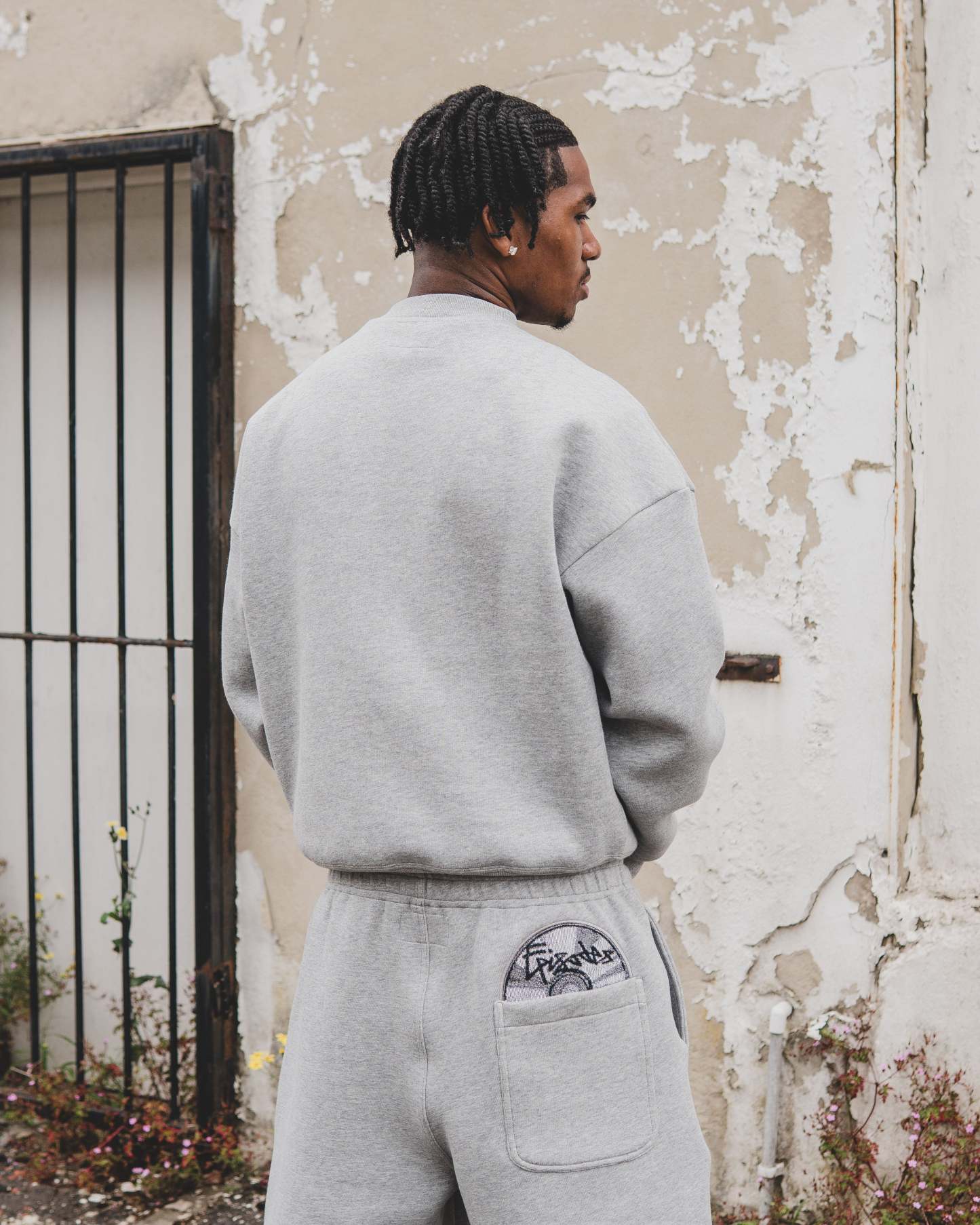 Disc Sweatshirt Grey [630GSM]-Coordom