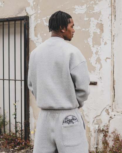 Disc Sweatshirt Grey [630GSM]-Coordom