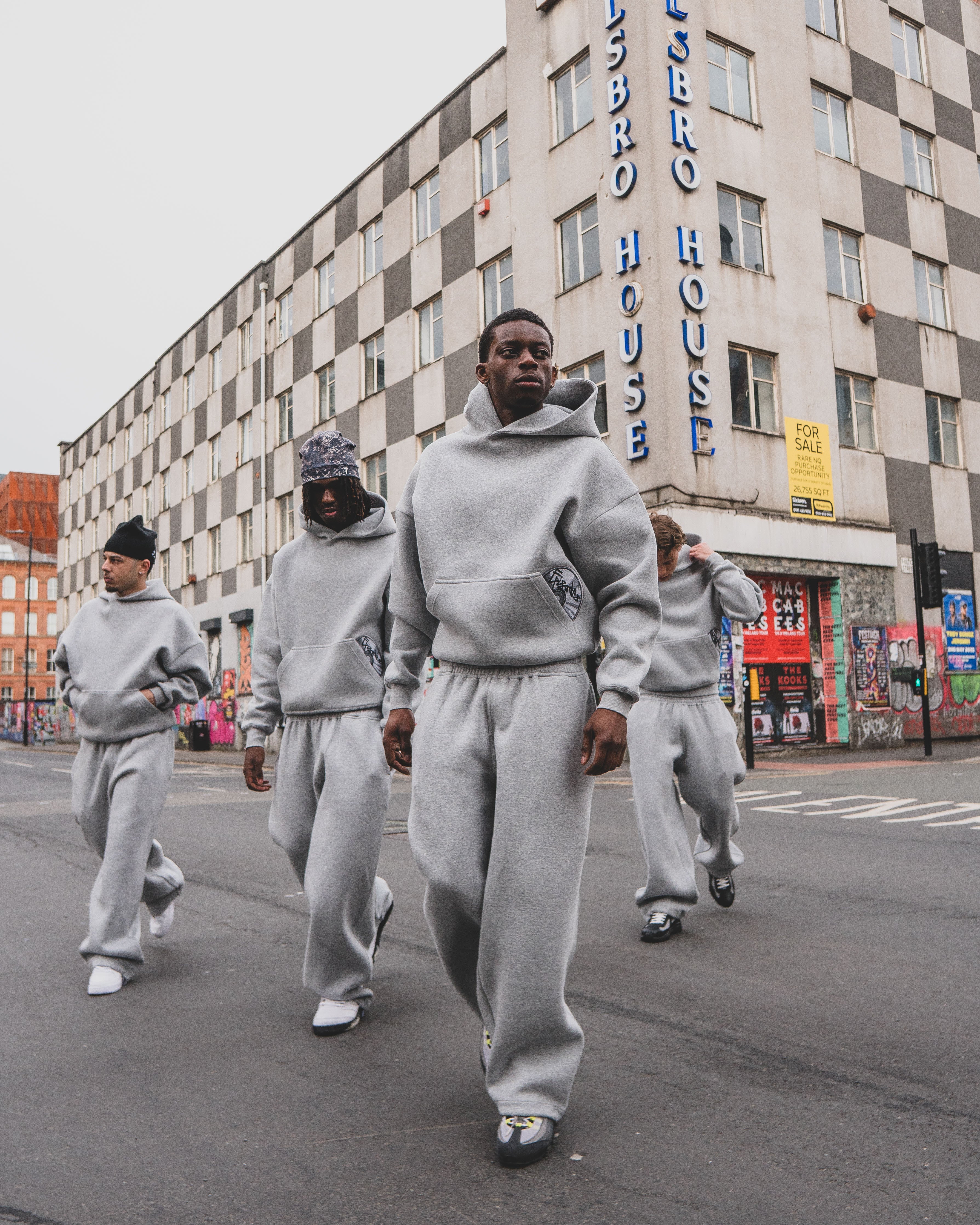 Disc Hoodie Grey [630GSM]|Streetwear Oversized Vintage Casual Wear-Coordom