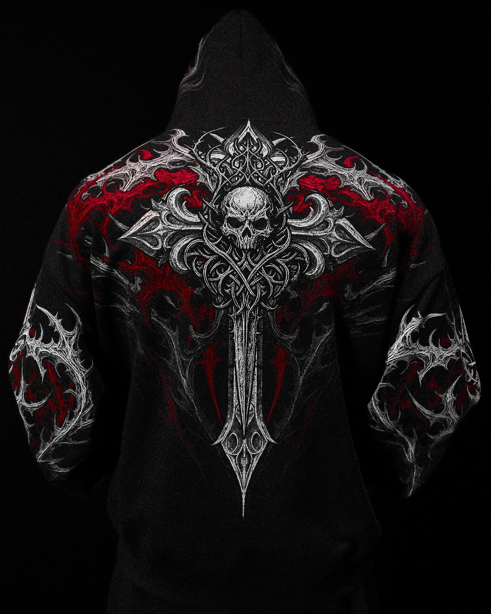 Heavenly Knight Oversized Zip-up Hoodie [NIGHTMARE]-Coordom