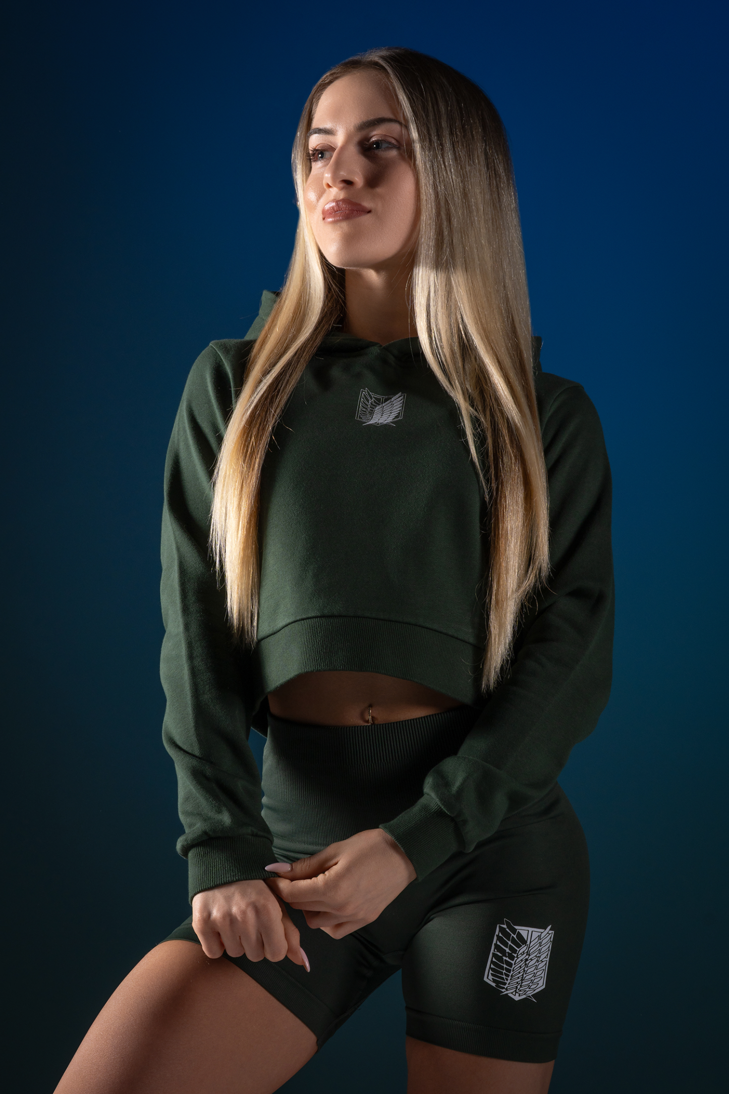 Freedom Cropped Hoodie-Coordom