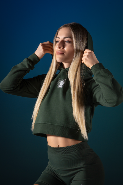 Freedom Cropped Hoodie-Coordom
