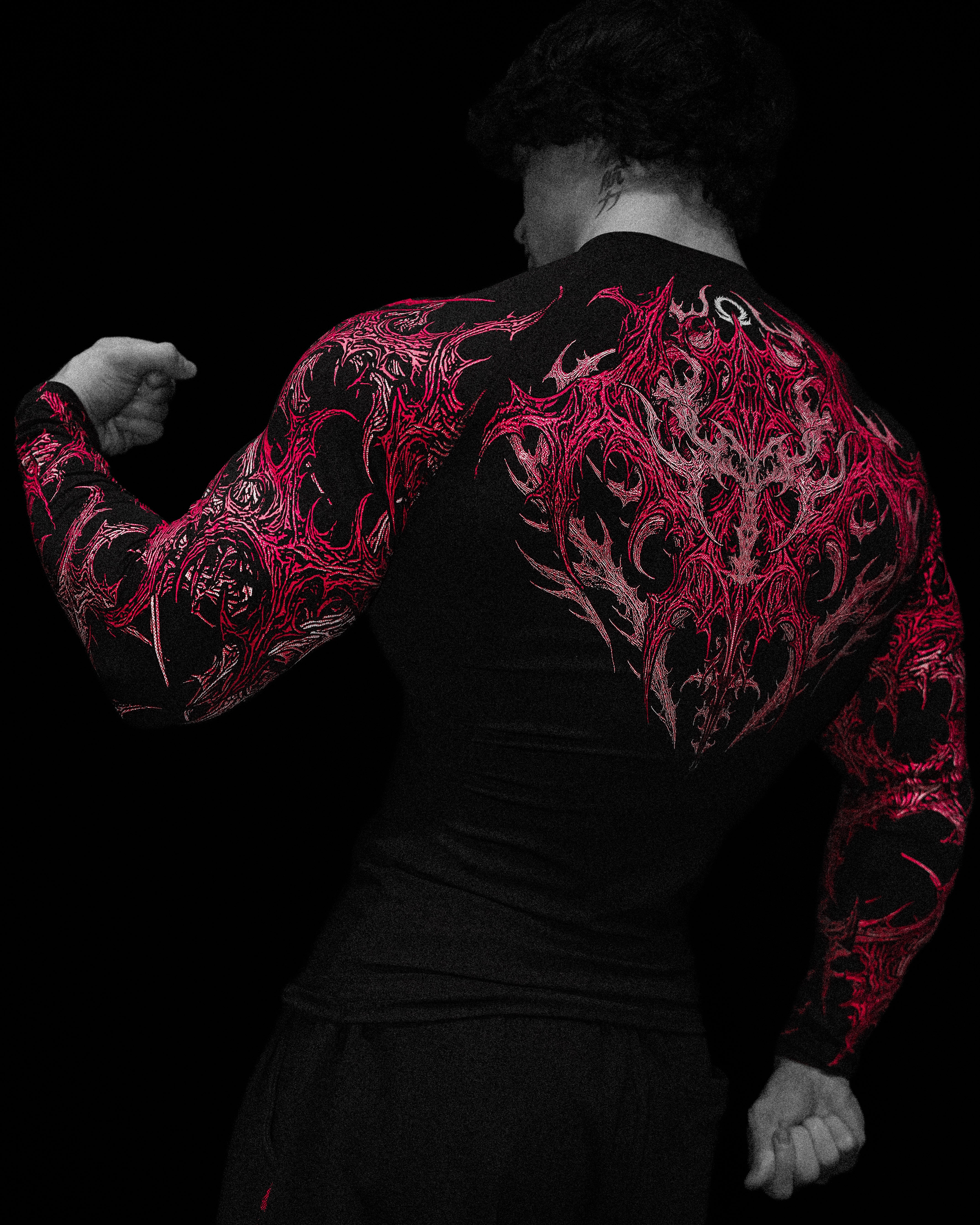 Void Tech™ Infernal longsleeve Compression [RUBY]-Coordom