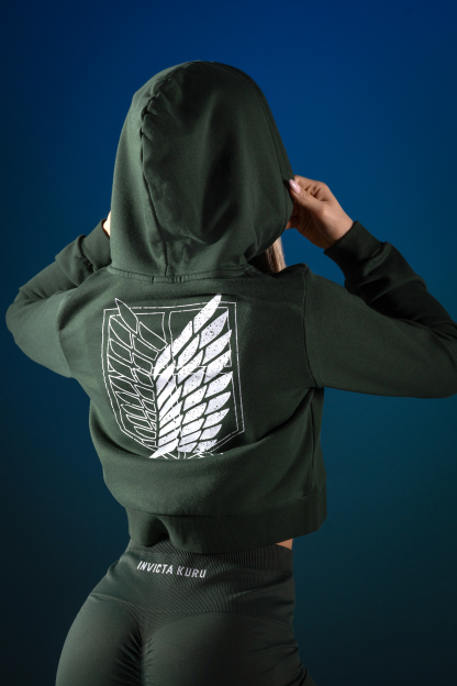 Freedom Cropped Hoodie-Coordom