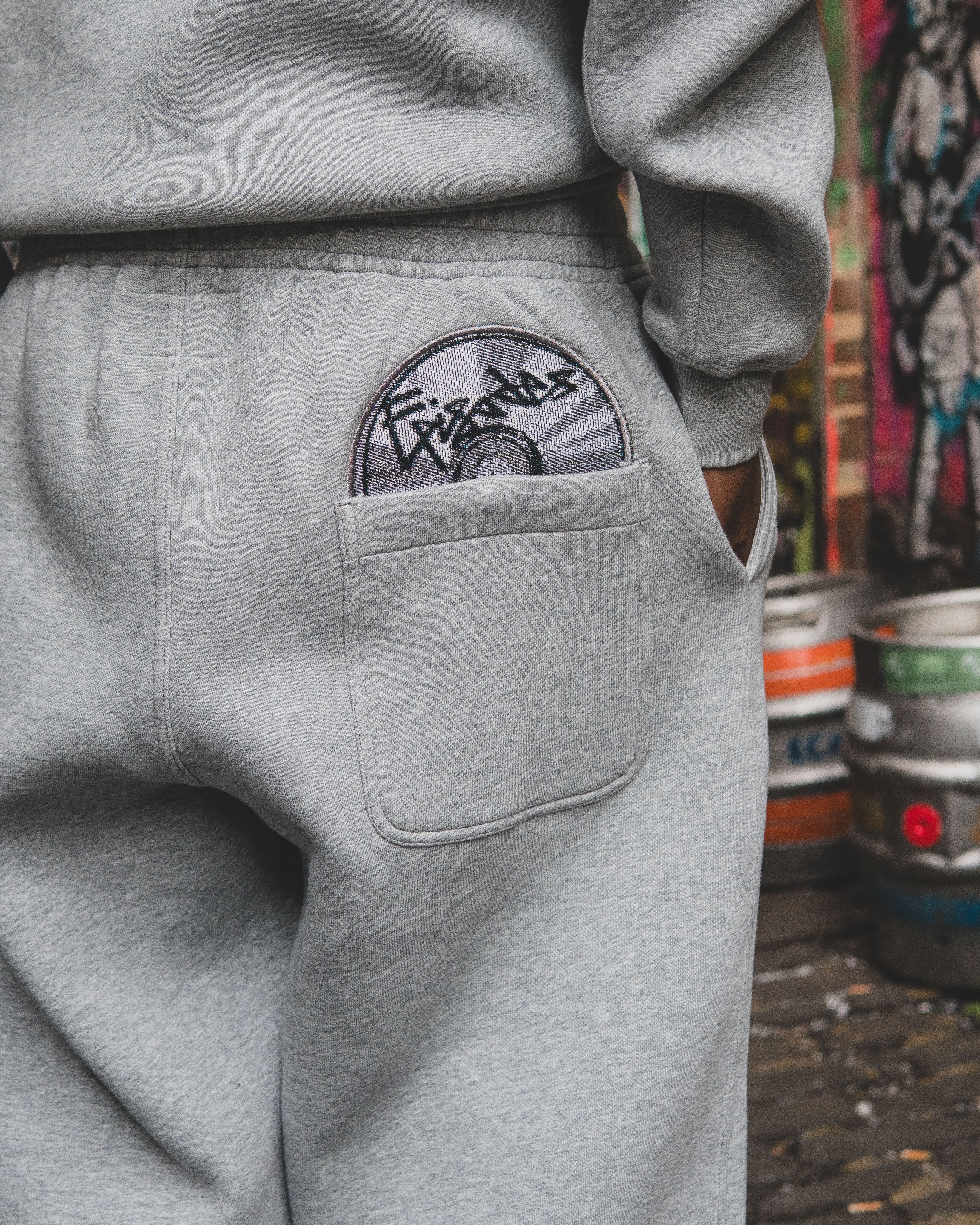 Disc Baggy Joggers Grey [630GSM]-Coordom