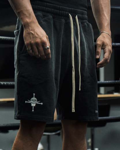 WHITE BEARD COTTON SHORTS-Coordom