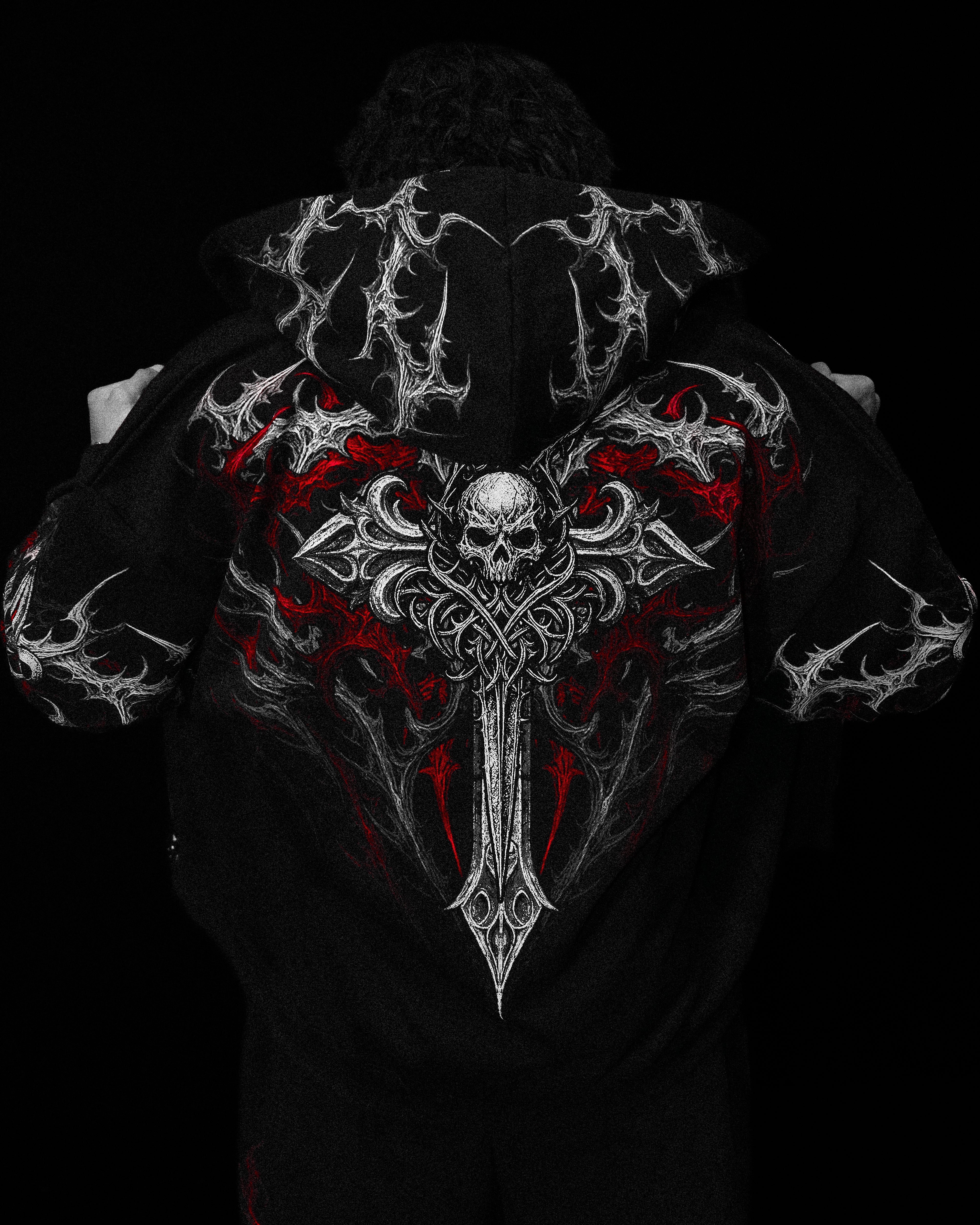 Heavenly Knight Oversized Zip-up Hoodie [NIGHTMARE]-Coordom