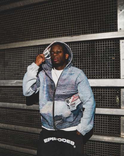 Tapestry Zip-Up Hoodie | Vintage Streetwear Oversized Casual Jacket-Coordom