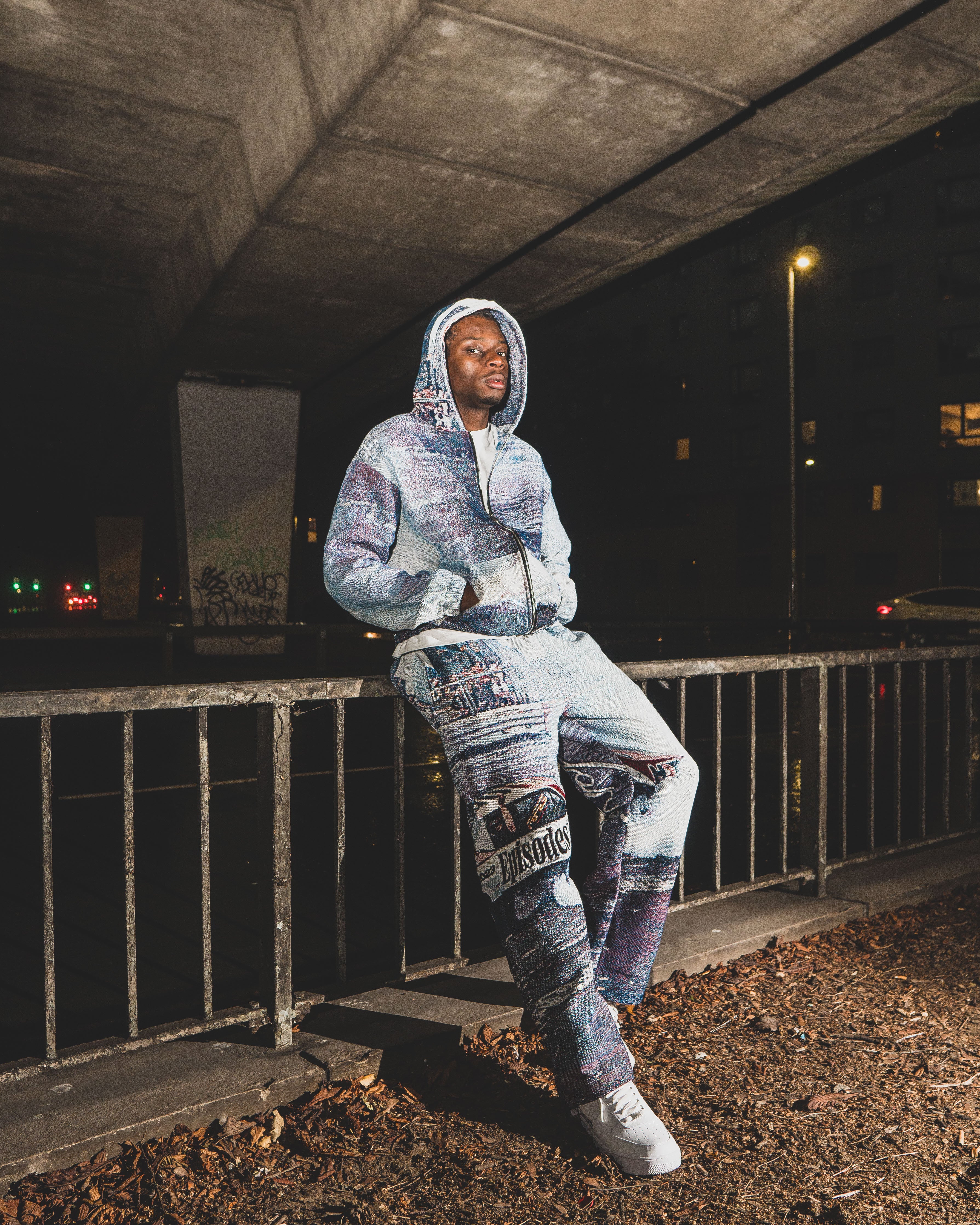 Tapestry Zip-Up Hoodie | Vintage Streetwear Oversized Casual Jacket-Coordom