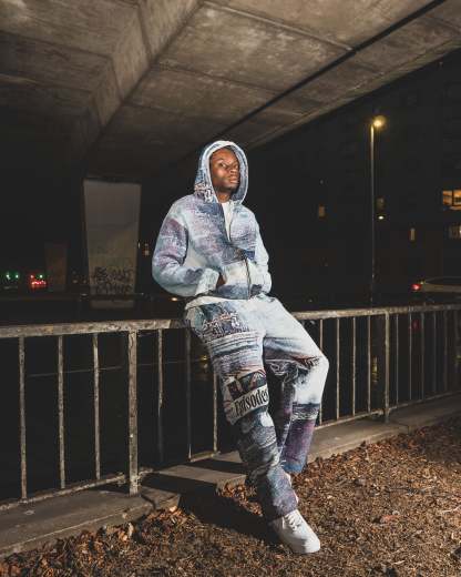 Tapestry Zip-Up Hoodie | Vintage Streetwear Oversized Casual Jacket-Coordom