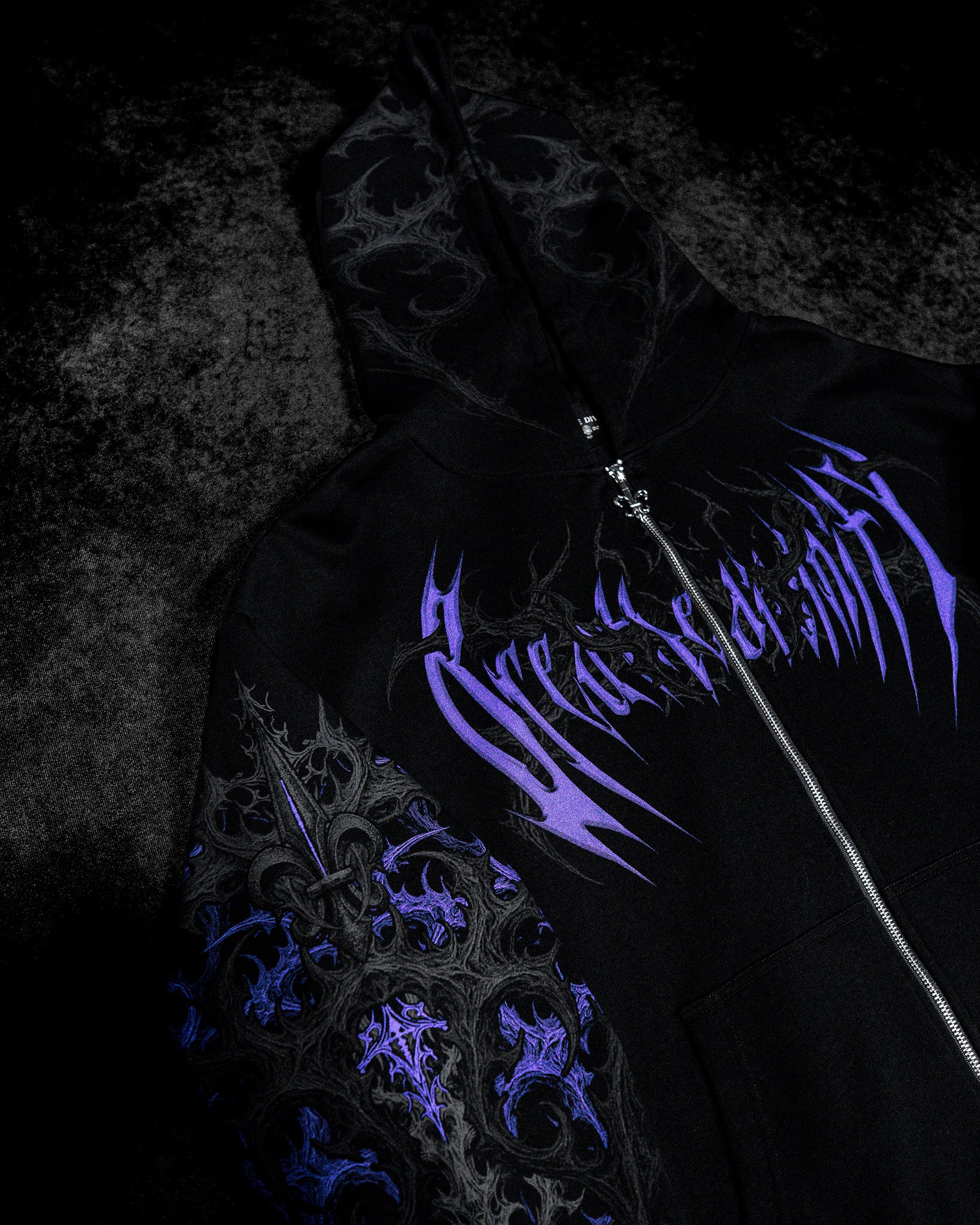 Heavenly Knight Oversized Zip-up Hoodie [DUSK]-Coordom