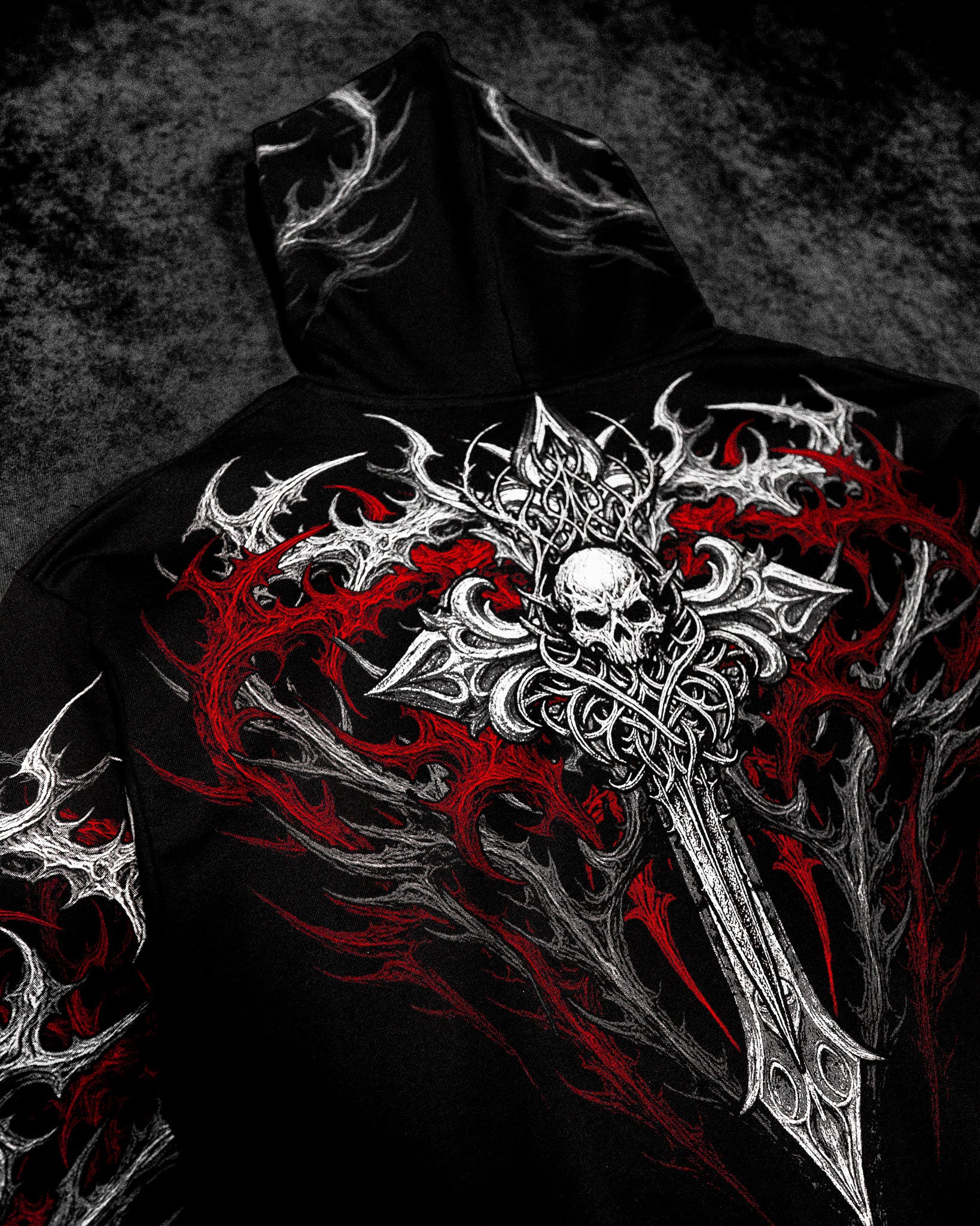 Heavenly Knight Oversized Zip-up Hoodie [NIGHTMARE]-Coordom