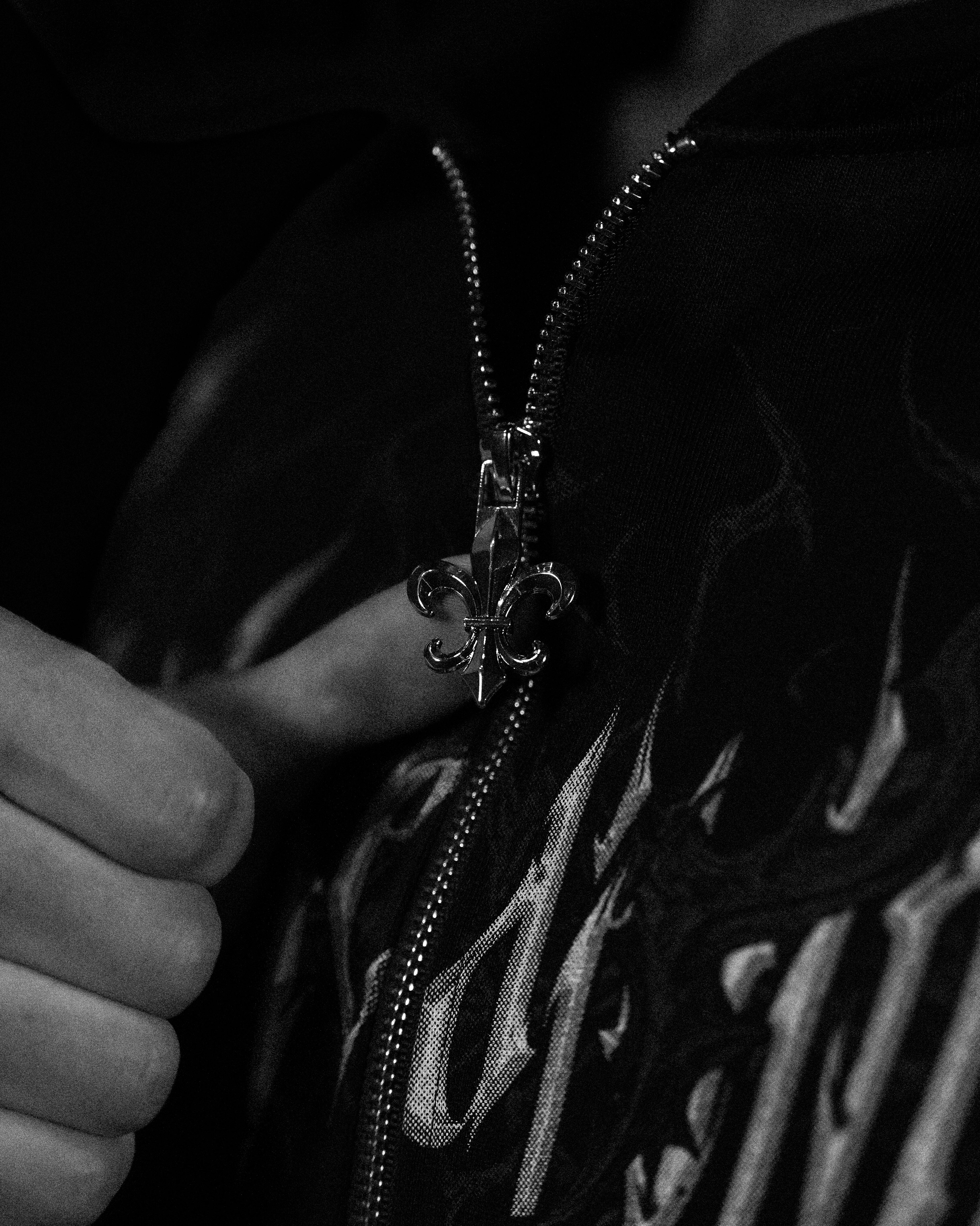 Heavenly Knight Oversized Zip-up Hoodie [MIDNIGHT]-Coordom