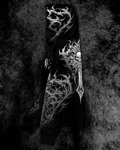 Heavenly Knight Oversized Zip-up Hoodie [MIDNIGHT]-Coordom
