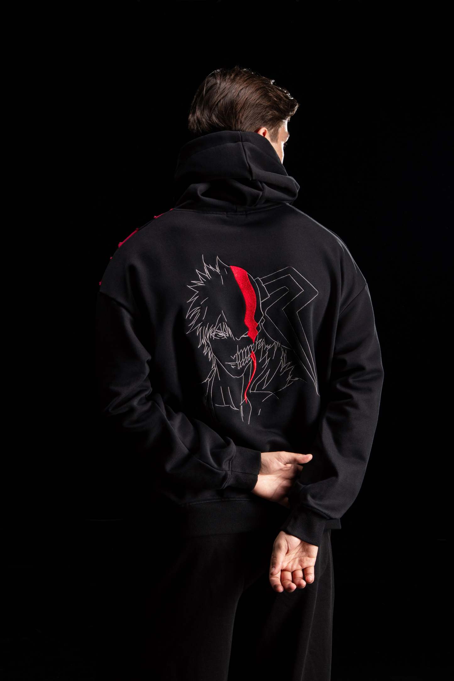 Hellfire Embroidery Hoodie-Coordom