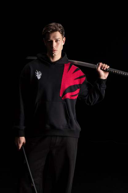Hellfire Embroidery Hoodie-Coordom