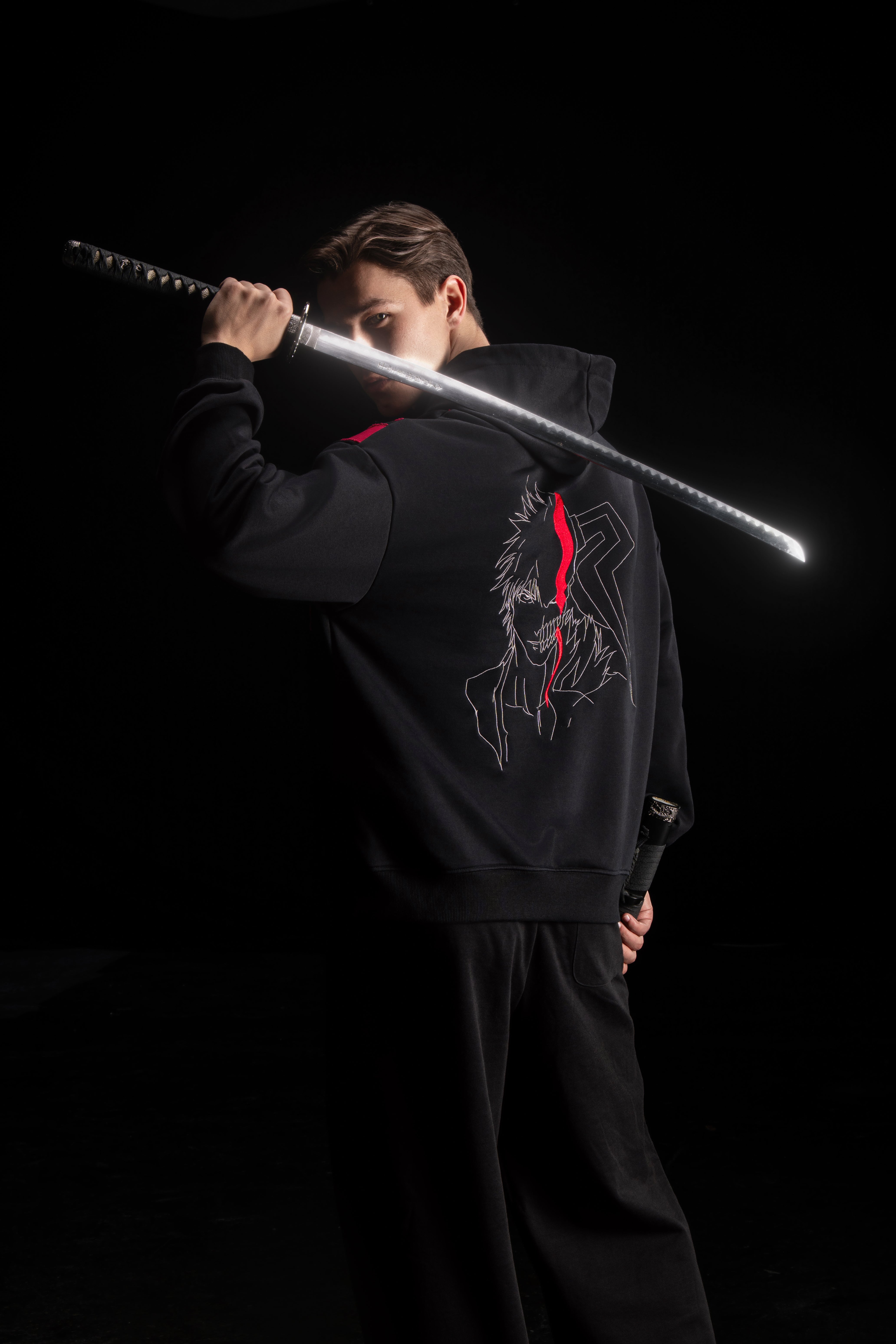 Hellfire Embroidery Hoodie-Coordom