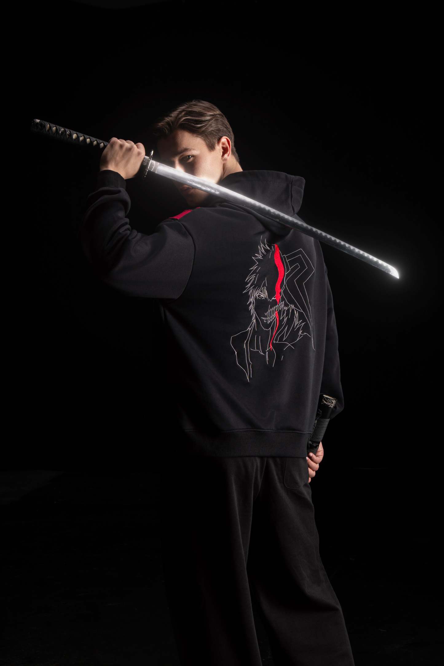 Hellfire Embroidery Hoodie-Coordom