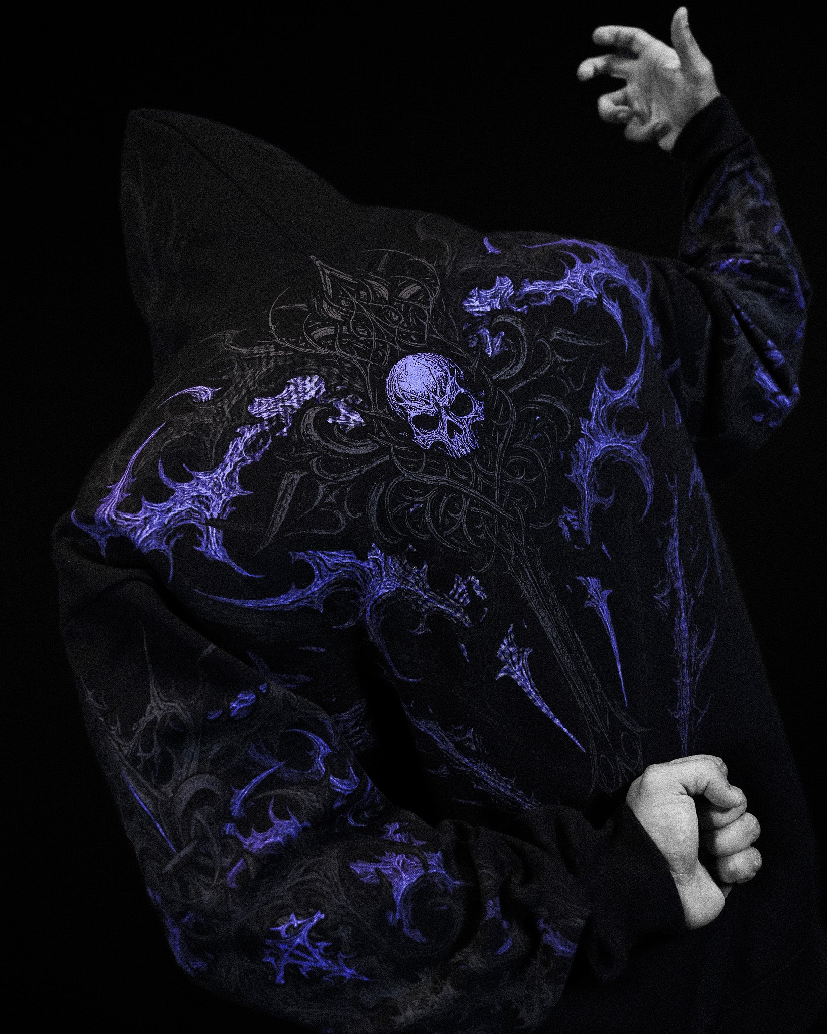 Heavenly Knight Oversized Zip-up Hoodie [DUSK]-Coordom