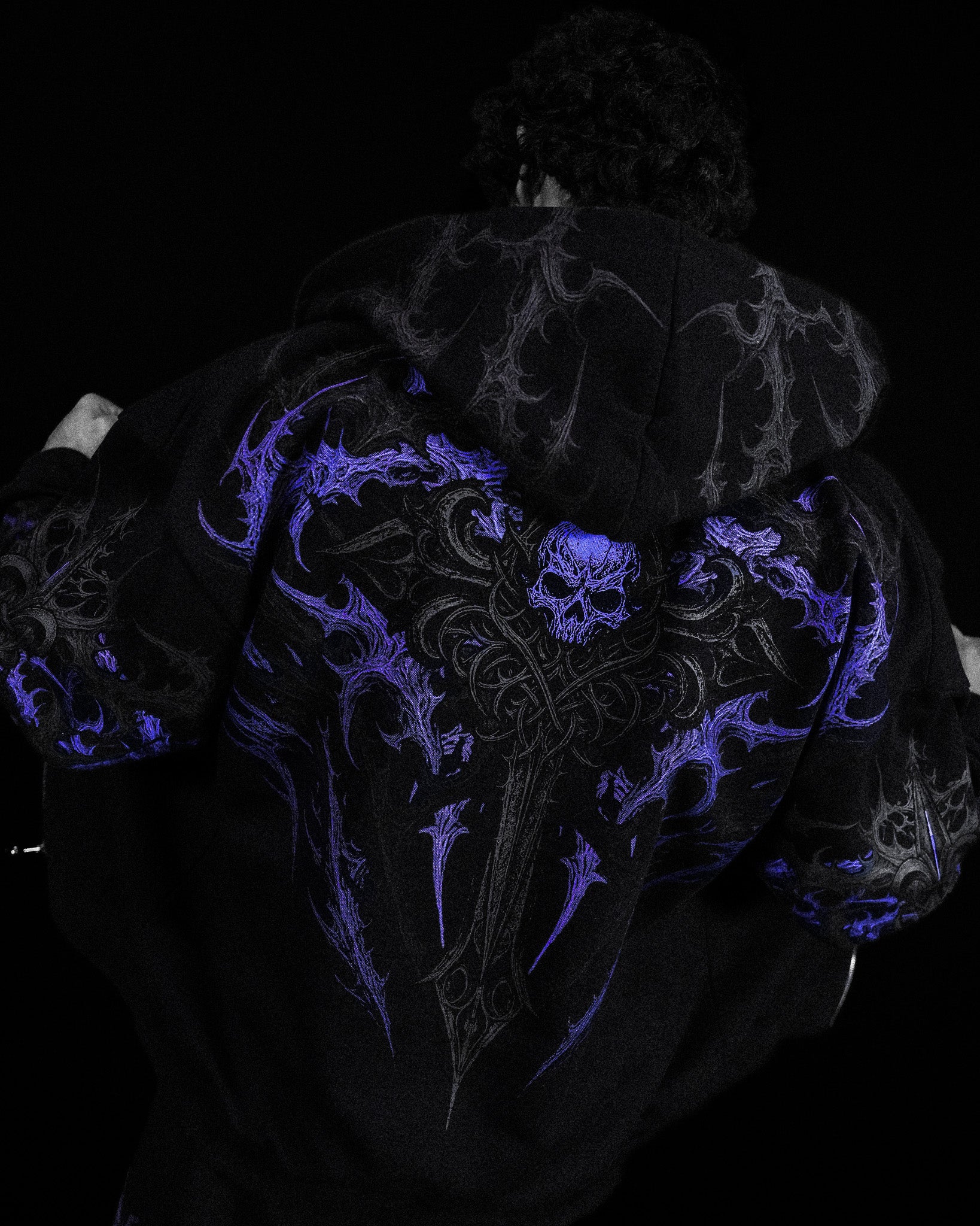 Heavenly Knight Oversized Zip-up Hoodie [DUSK]-Coordom