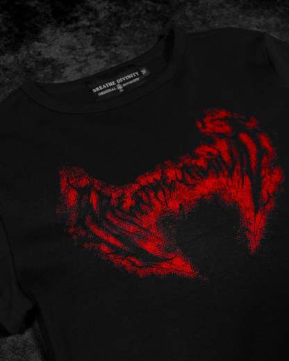 Essential Cropped baby T-shirt [NIGHTMARE]-Coordom