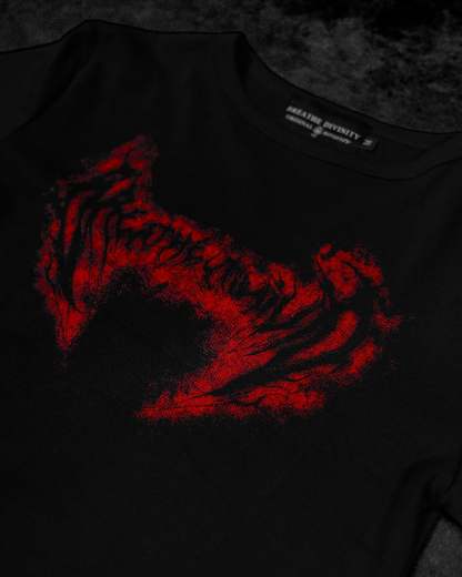 Essential Cropped baby T-shirt [NIGHTMARE]-Coordom