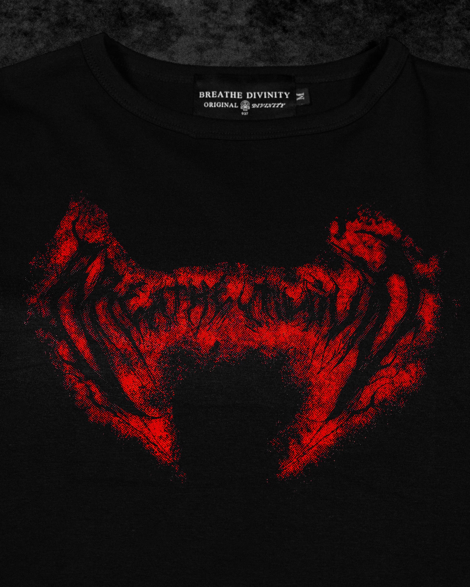 Essential Cropped baby T-shirt [NIGHTMARE]-Coordom