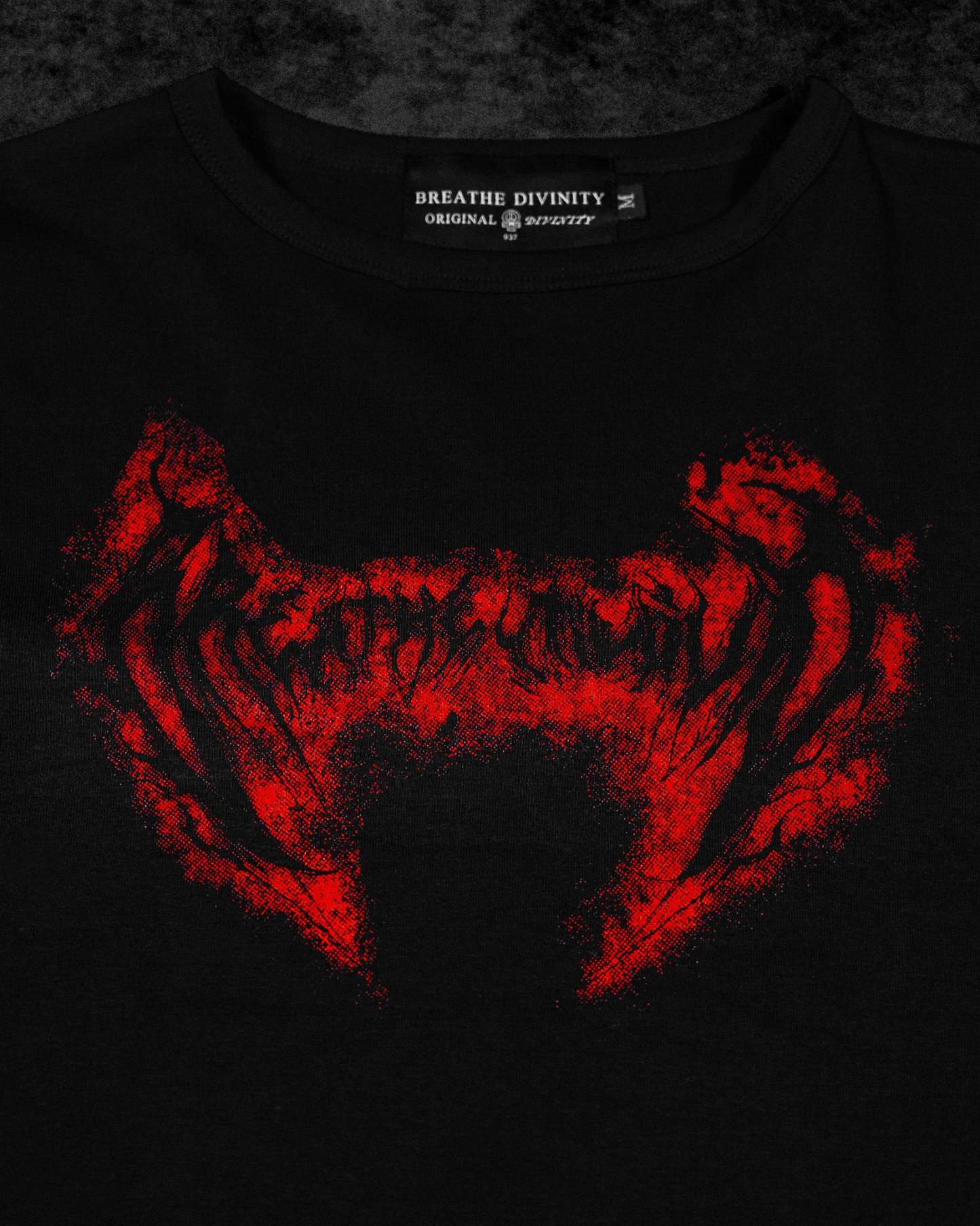 Essential Cropped baby T-shirt [NIGHTMARE]-Coordom