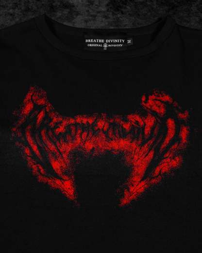 Essential Cropped baby T-shirt [NIGHTMARE]-Coordom